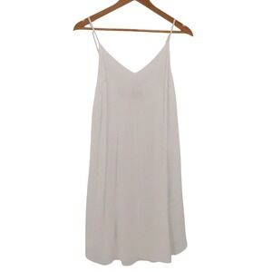 Ginger and Smart Slip Dress Womens Size 12 White Minimalist Wedding Bridal L
